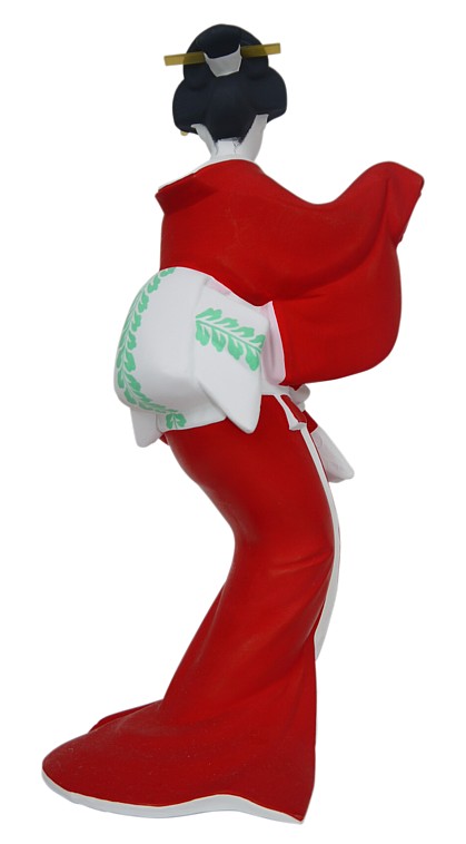 Гейша с веером, статуэтка из керамики, Япония, 1980-е гг.