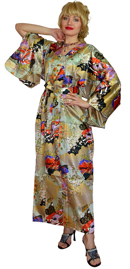 женский халат-кимоно, Япония, иск. шелк